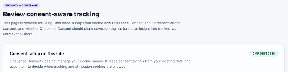 Privacy & Coverage tab