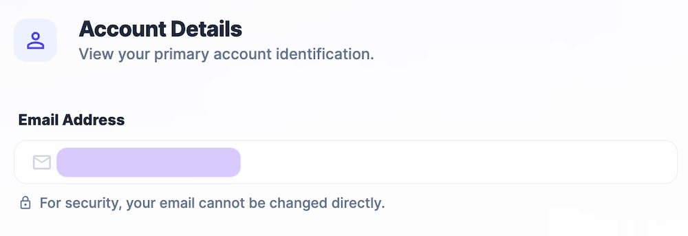 Check account email